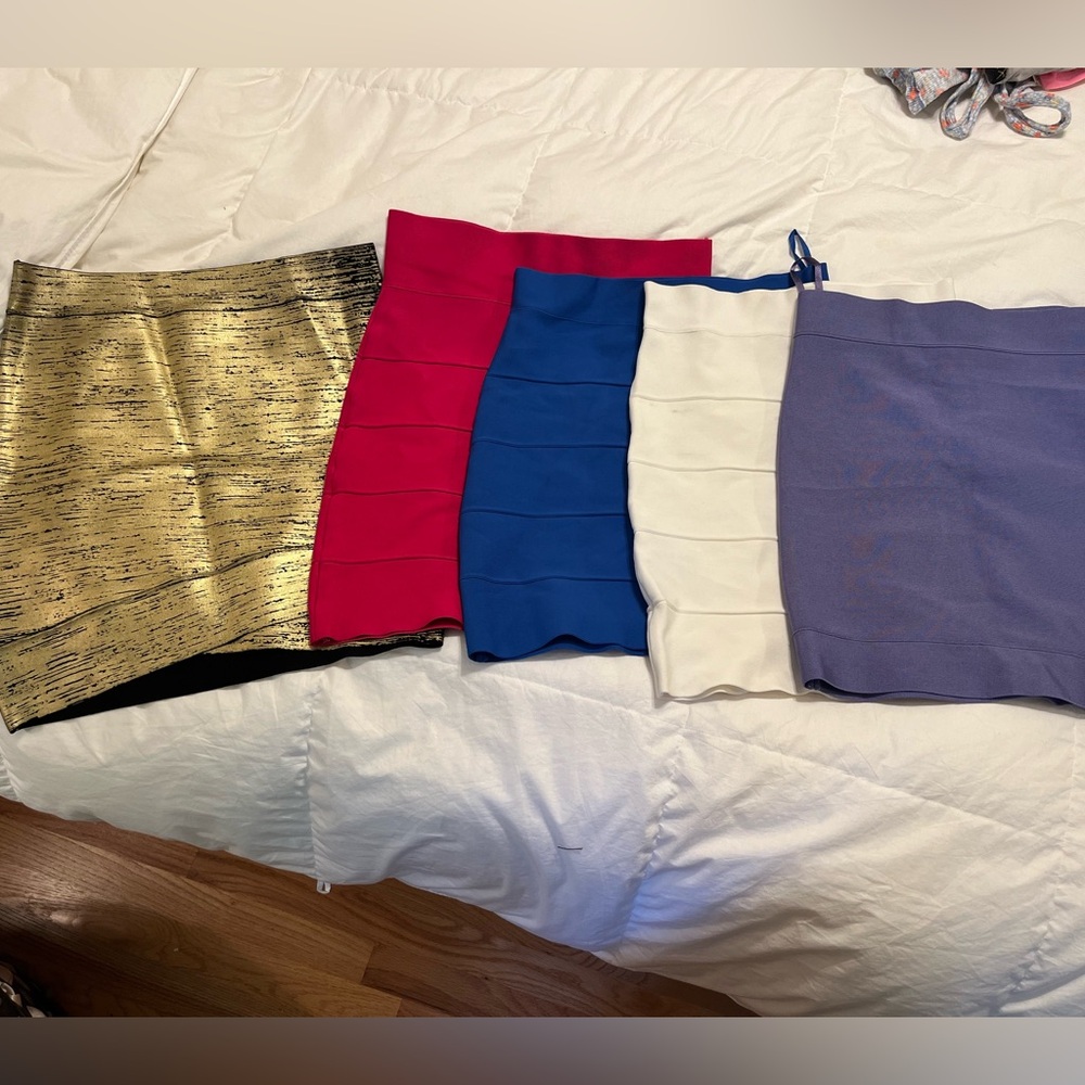 BCBG bodycon bandage skirts
